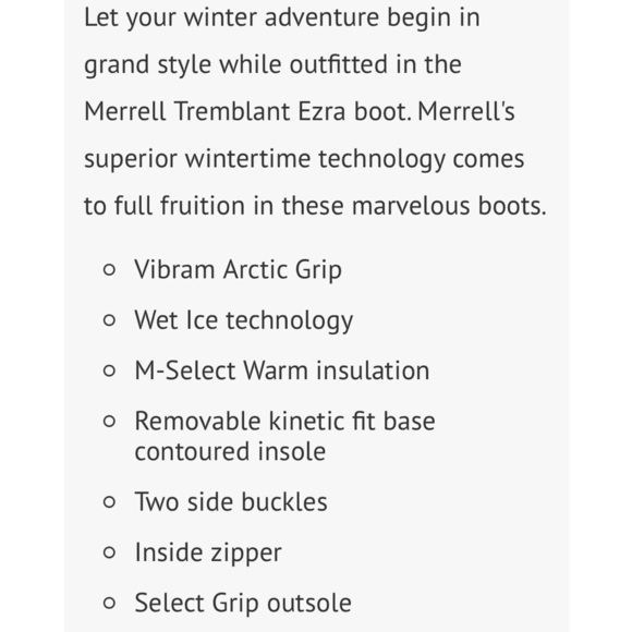 Merrell Tremblant Ezra Zip Waterproof Winter Boots Size 9.5 Women’s - Picture 12 of 12